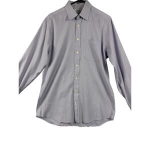 Charles Tyrwhitt Non-Iron Slim Fit Striped Dress Shirt – Lilac – Size 16.5 / 35